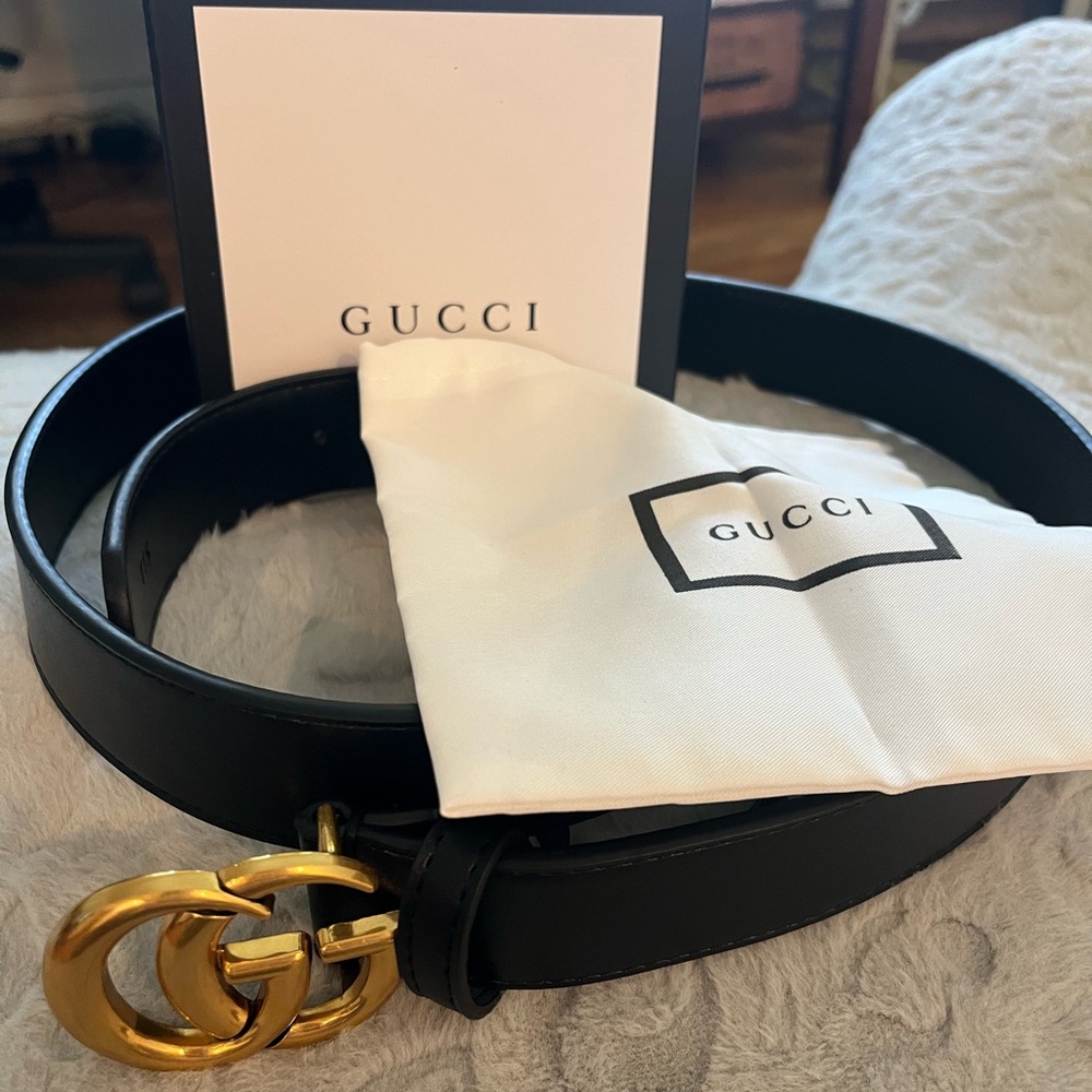 Gucci Marmont GG Leather Belt